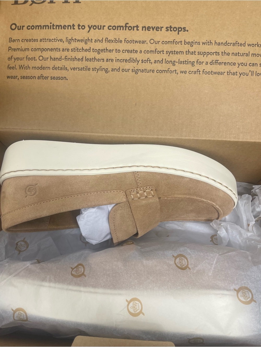 🛍️NEW Born Women's Suede Leather Platform Penny Sneaker Loafers - Picture 2 of 6